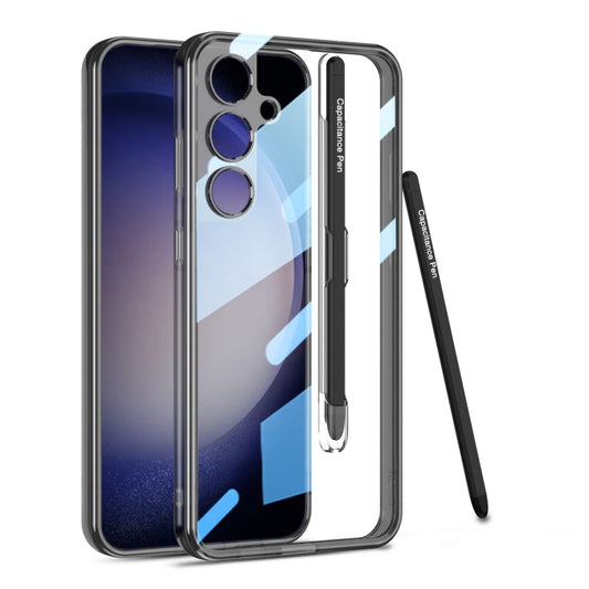 GKK Space Frame Transparent PC + TPU Phone Case with Pen