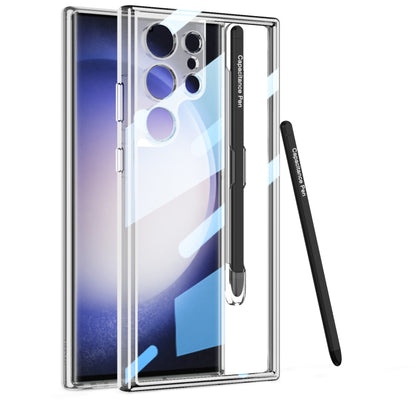 GKK Space Frame Transparent PC + TPU Phone Case with Pen