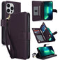 Multi-Card Wallet RFID Leather Phone Case, For iPhone 14 Pro, For iPhone 14 Pro Max, For iPhone 13 Pro Max