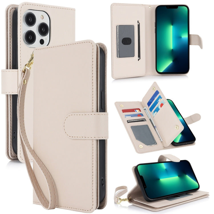 Multi-Card Wallet RFID Leather Phone Case, For iPhone 14 Pro, For iPhone 14 Pro Max, For iPhone 13 Pro Max