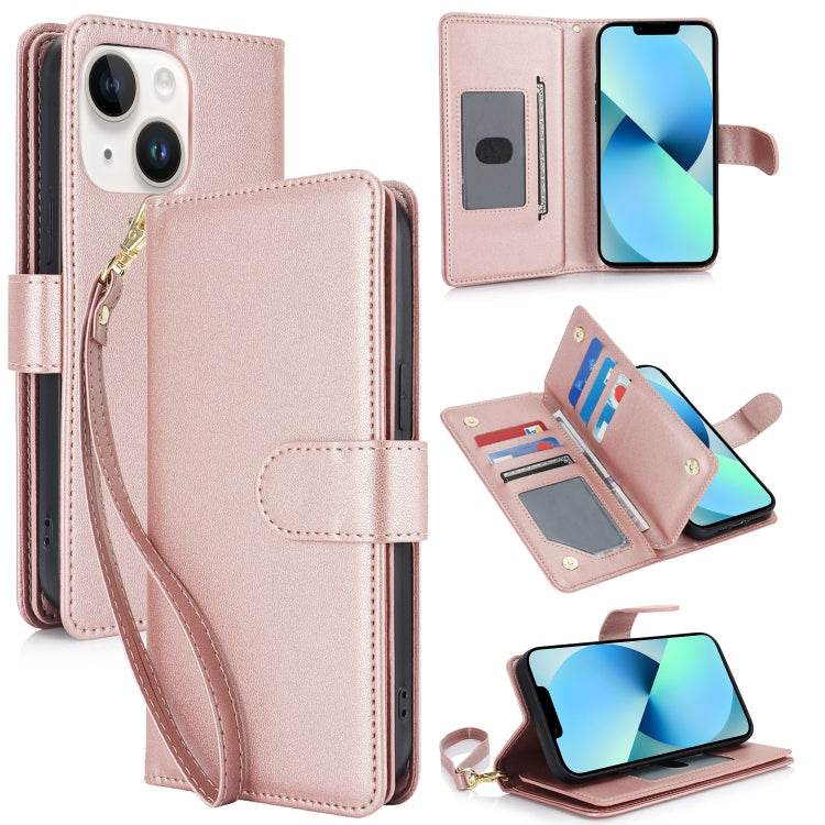 Multi-Card Wallet RFID Leather Phone Case, For iPhone 13 Pro, For iPhone 13, For iPhone 12 Pro Max