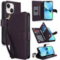 Multi-Card Wallet RFID Leather Phone Case, For iPhone 13 Pro, For iPhone 13, For iPhone 12 Pro Max