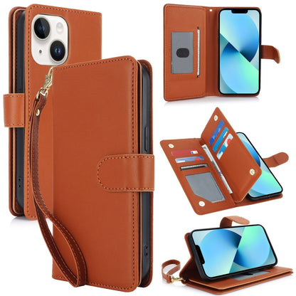 Multi-Card Wallet RFID Leather Phone Case, For iPhone 13 Pro, For iPhone 13, For iPhone 12 Pro Max