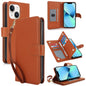 Multi-Card Wallet RFID Leather Phone Case, For iPhone 13 Pro, For iPhone 13, For iPhone 12 Pro Max