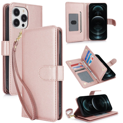 Multi-Card Wallet RFID Leather Phone Case, For iPhone 13 Pro, For iPhone 13, For iPhone 12 Pro Max