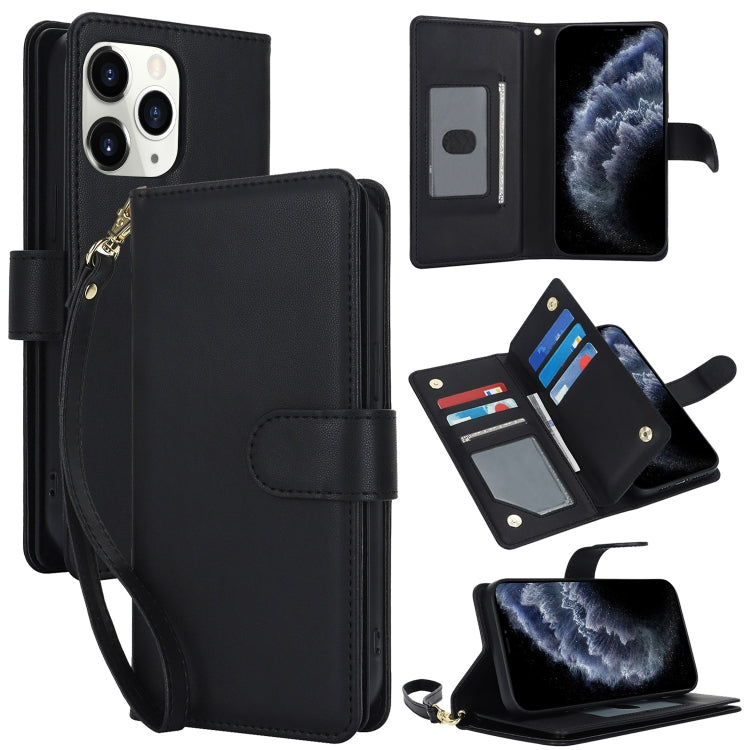 Multi-Card Wallet RFID Leather Phone Case, For iPhone 11 Pro
