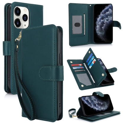 Multi-Card Wallet RFID Leather Phone Case, For iPhone 11 Pro