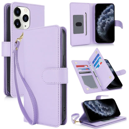 Multi-Card Wallet RFID Leather Phone Case, For iPhone 11 Pro