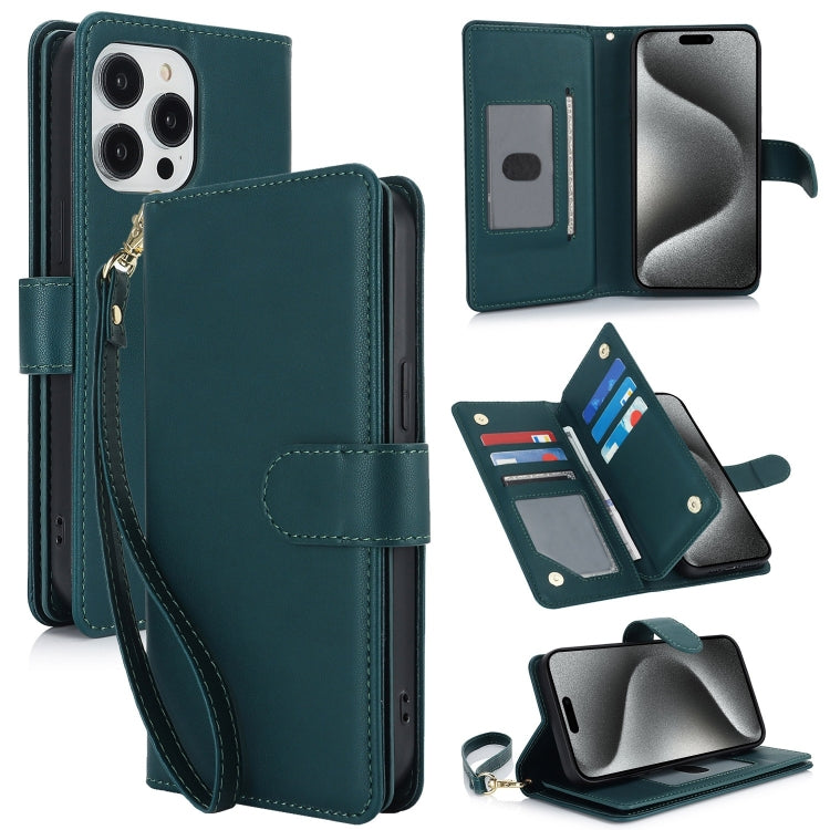 Multi-Card Wallet RFID Leather Phone Case, For iPhone 17, For iPhone Air, For iPhone 16 Pro Max