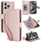 Multi-Card Wallet RFID Leather Phone Case, For iPhone 17, For iPhone Air, For iPhone 16 Pro Max