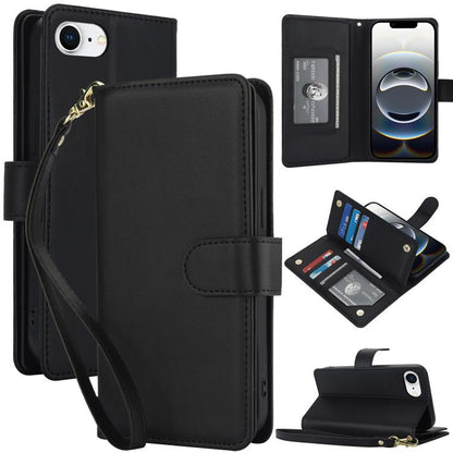 Multi-Card Wallet RFID Leather Phone Case, For iPhone 18 Pro / 17 Pro, For iPhone 18 Pro Max / 17 Pro Max, For iPhone 17e / 16e