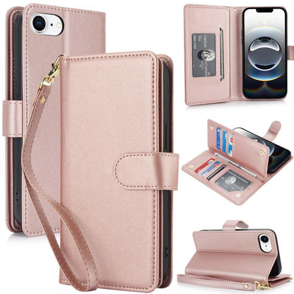 Multi-Card Wallet RFID Leather Phone Case, For iPhone 18 Pro / 17 Pro, For iPhone 18 Pro Max / 17 Pro Max, For iPhone 17e / 16e