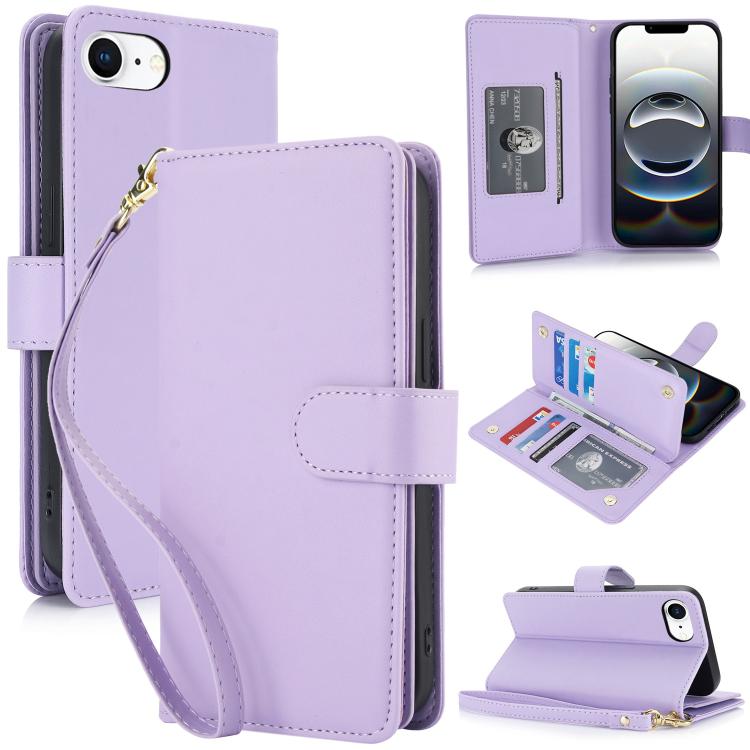 Multi-Card Wallet RFID Leather Phone Case, For iPhone 18 Pro / 17 Pro, For iPhone 18 Pro Max / 17 Pro Max, For iPhone 17e / 16e