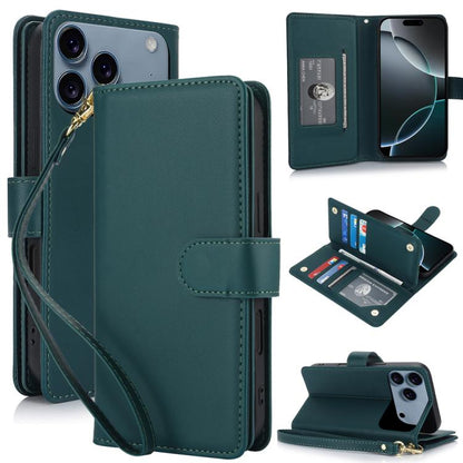 Multi-Card Wallet RFID Leather Phone Case, For iPhone 18 Pro / 17 Pro, For iPhone 18 Pro Max / 17 Pro Max, For iPhone 17e / 16e