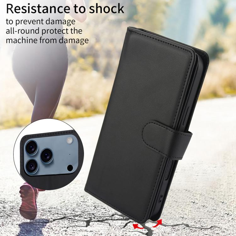 Multi-Card Wallet RFID Leather Phone Case, For iPhone 18 Pro / 17 Pro, For iPhone 18 Pro Max / 17 Pro Max, For iPhone 17e / 16e