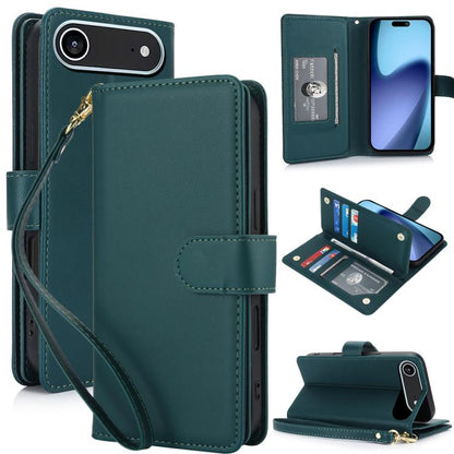 Multi-Card Wallet RFID Leather Phone Case, For iPhone 17, For iPhone Air, For iPhone 16 Pro Max