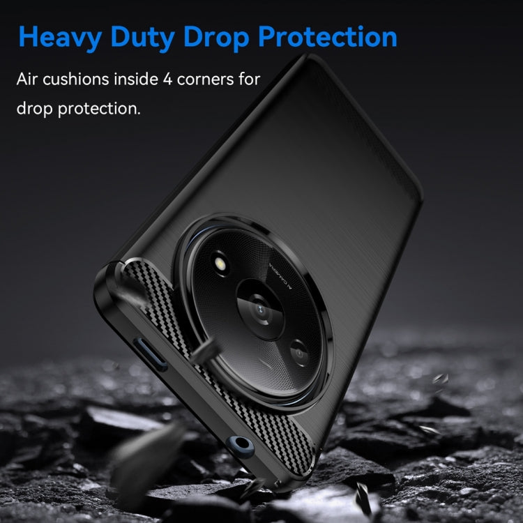 Brushed Texture Carbon Fiber TPU Phone Case