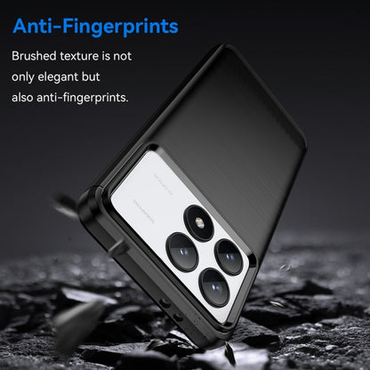 Brushed Texture Carbon Fiber TPU Phone Case