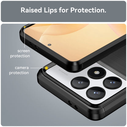 Brushed Texture Carbon Fiber TPU Phone Case