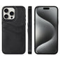 Litchi Leather Skin Card Slots Phone Case, For iPhone 16, For iPhone 15 Pro Max, For iPhone 15 Pro, For iPhone 15 Plus
