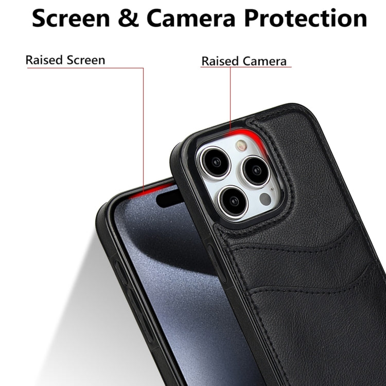 Litchi Leather Skin Card Slots Phone Case, For iPhone 15, For iPhone 14 Plus, For iPhone 14, For iPhone 14 Pro