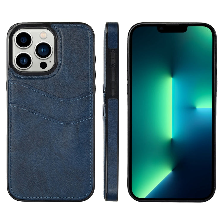 Litchi Leather Skin Card Slots Phone Case, For iPhone 14 Pro Max, For iPhone 13 Pro Max, For iPhone 13 Pro, For iPhone 13