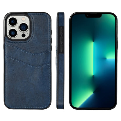 Litchi Leather Skin Card Slots Phone Case, For iPhone 14 Pro Max, For iPhone 13 Pro Max, For iPhone 13 Pro, For iPhone 13