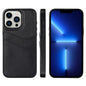 Litchi Leather Skin Card Slots Phone Case, For iPhone 14 Pro Max, For iPhone 13 Pro Max, For iPhone 13 Pro, For iPhone 13