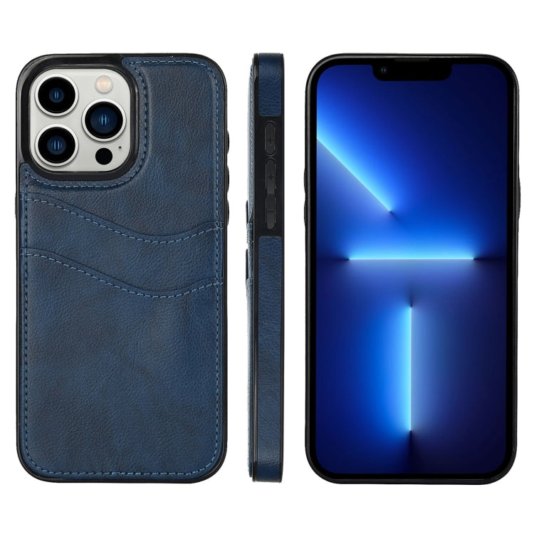 Litchi Leather Skin Card Slots Phone Case, For iPhone 14 Pro Max, For iPhone 13 Pro Max, For iPhone 13 Pro, For iPhone 13