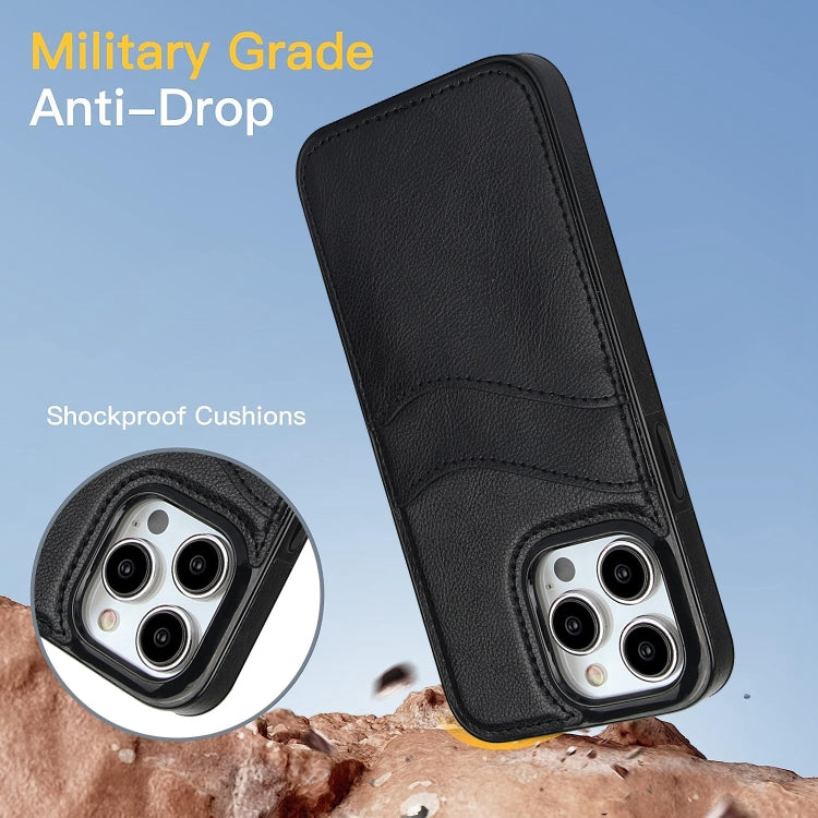 Litchi Leather Skin Card Slots Phone Case, For iPhone 12, For iPhone 12 Pro Max, For iPhone 12 Pro, For iPhone 11 Pro Max