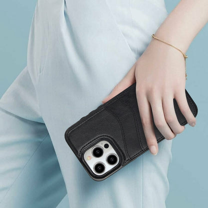 Litchi Leather Skin Card Slots Phone Case, For iPhone 12, For iPhone 12 Pro Max, For iPhone 12 Pro, For iPhone 11 Pro Max