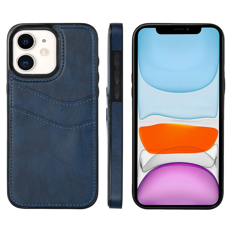 Litchi Leather Skin Card Slots Phone Case, For iPhone 11, For iPhone 11 Pro