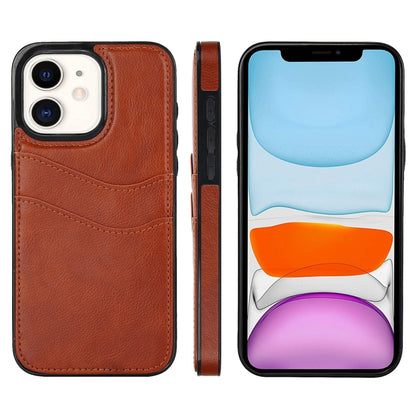 Litchi Leather Skin Card Slots Phone Case, For iPhone 11, For iPhone 11 Pro