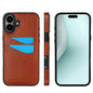 Litchi Leather Skin Card Slots Phone Case, For iPhone 16, For iPhone 15 Pro Max, For iPhone 15 Pro, For iPhone 15 Plus