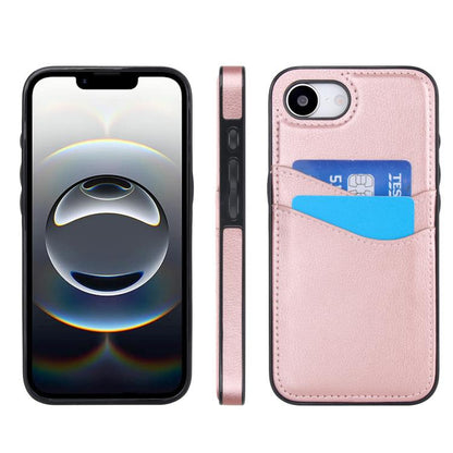 Litchi Leather Skin Card Slots Phone Case, For iPhone 16e, For iPhone 16 Pro Max, For iPhone 16 Pro, For iPhone 16 Plus