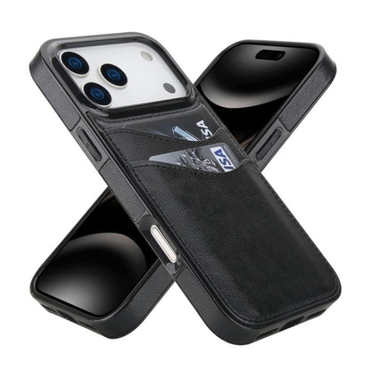 Litchi Leather Skin Card Slots Phone Case, For iPhone 17 Pro Max, For iPhone 17 Pro, For iPhone 17, For iPhone Air