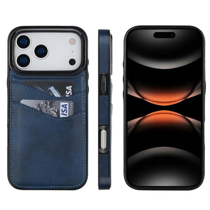 Litchi Leather Skin Card Slots Phone Case, For iPhone 17e / 16e, For iPhone 17 Pro Max, For iPhone 17 Pro, For iPhone 17