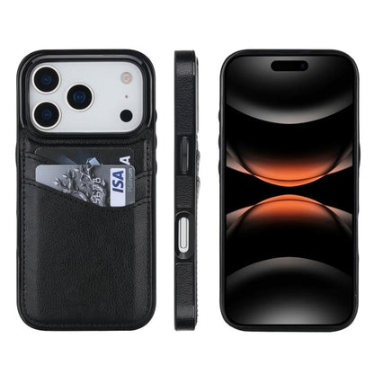 Litchi Leather Skin Card Slots Phone Case, For iPhone 17e / 16e, For iPhone 17 Pro Max, For iPhone 17 Pro, For iPhone 17