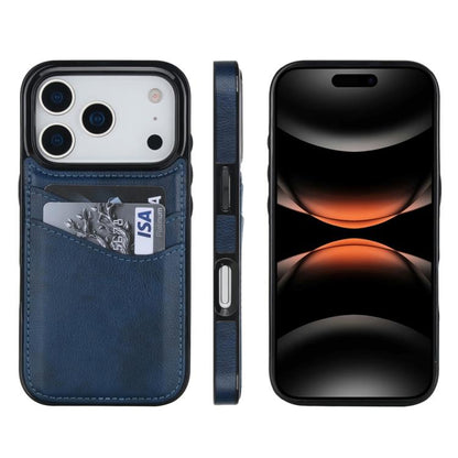 Litchi Leather Skin Card Slots Phone Case, For iPhone 17e / 16e, For iPhone 17 Pro Max, For iPhone 17 Pro, For iPhone 17