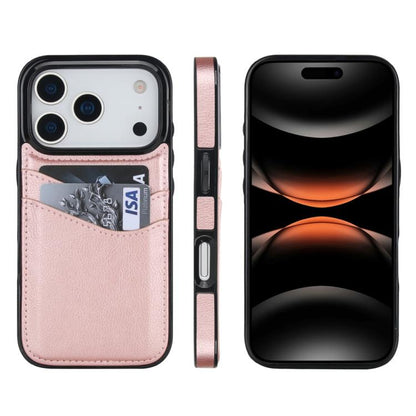 Litchi Leather Skin Card Slots Phone Case, For iPhone 17e / 16e, For iPhone 17 Pro Max, For iPhone 17 Pro, For iPhone 17