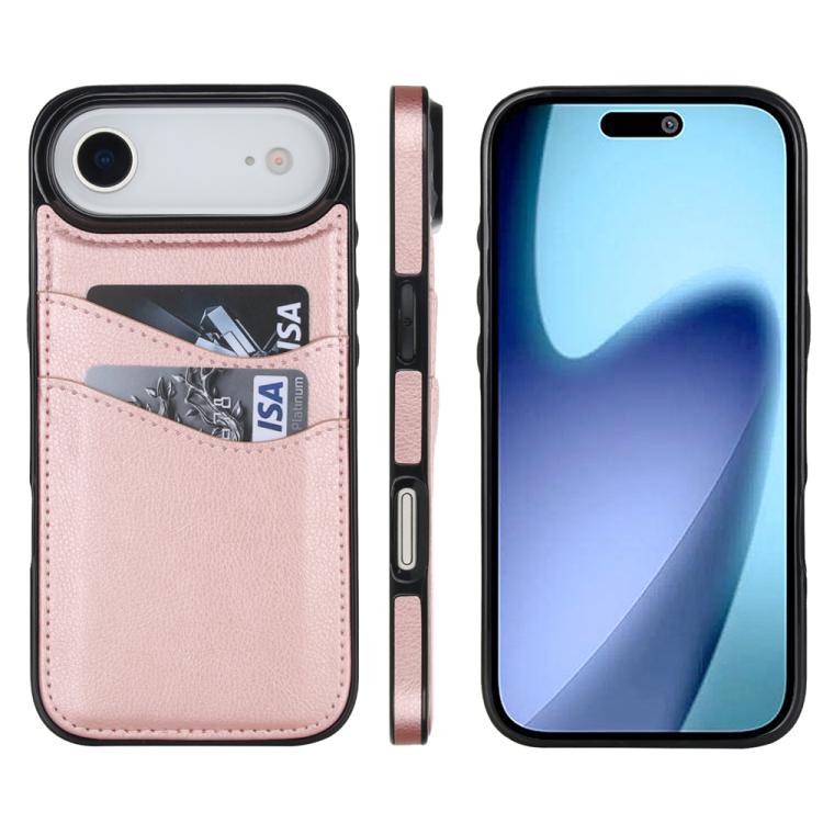 Litchi Leather Skin Card Slots Phone Case, For iPhone 17 Pro Max, For iPhone 17 Pro, For iPhone 17, For iPhone Air