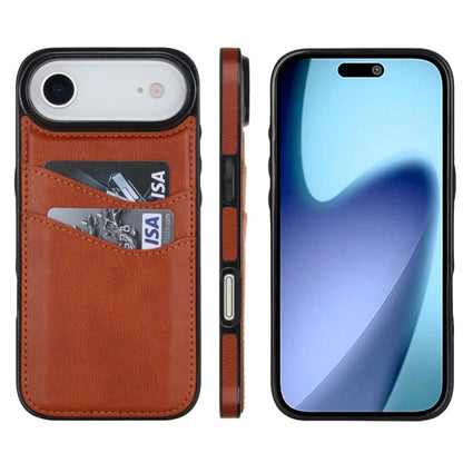 Litchi Leather Skin Card Slots Phone Case, For iPhone 17 Pro Max, For iPhone 17 Pro, For iPhone 17, For iPhone Air