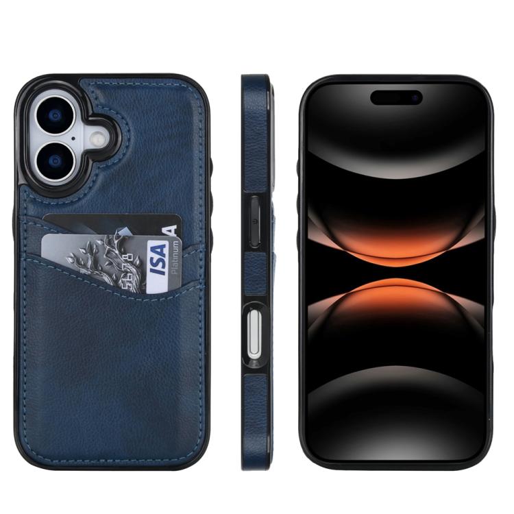 Litchi Leather Skin Card Slots Phone Case, For iPhone 17 Pro Max, For iPhone 17 Pro, For iPhone 17, For iPhone Air