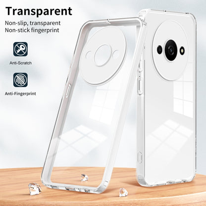 3 in 1 Clear TPU Color PC Frame Phone Case