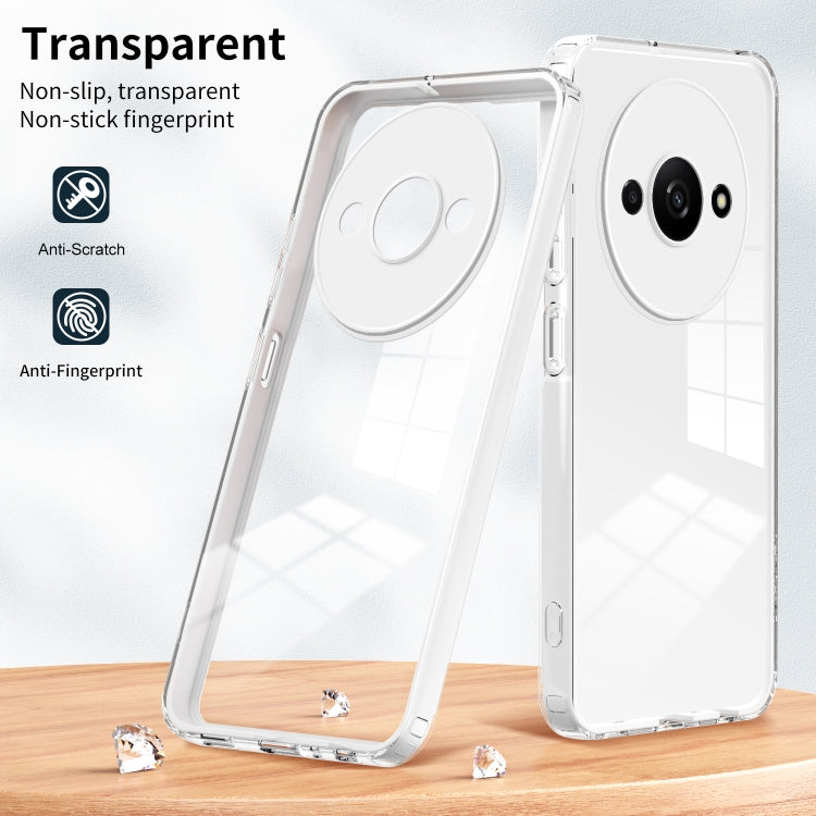 3 in 1 Clear TPU Color PC Frame Phone Case