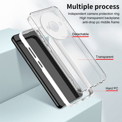 3 in 1 Clear TPU Color PC Frame Phone Case