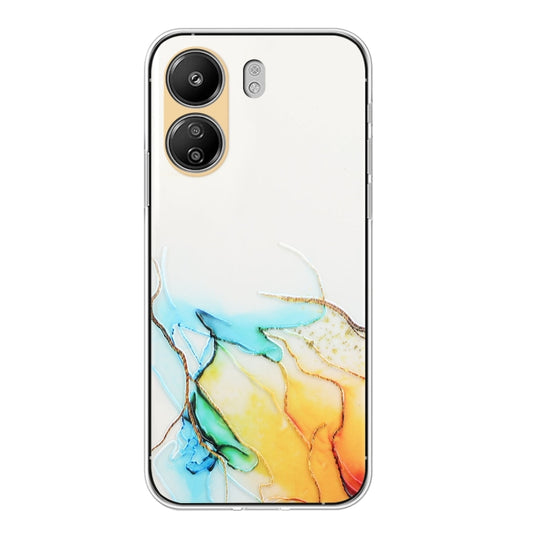 Hollow Marble Pattern TPU Straight Edge Phone Case