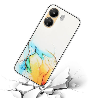 Hollow Marble Pattern TPU Straight Edge Phone Case