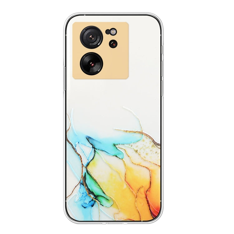 Hollow Marble Pattern TPU Straight Edge Phone Case