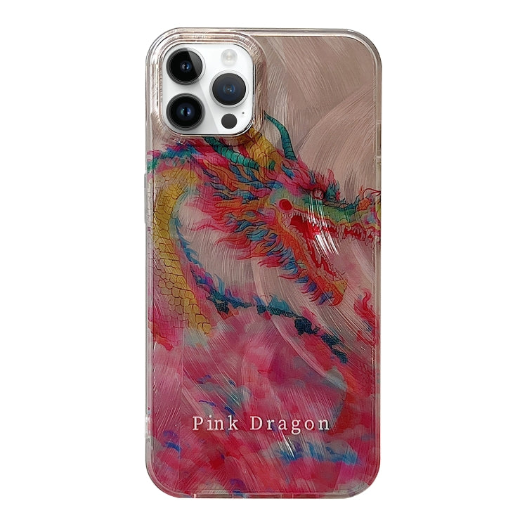 Creative Oil Painting Colorful Dragon TPU Shockproof Phone Case, For iPhone 15 Pro Max, For iPhone 15 Pro, For iPhone 15, For iPhone 14, For iPhone 14 Pro, For iPhone 14 Pro Max, For iPhone 13 Pro Max, For iPhone 13 Pro, For iPhone 13, For iPhone 12���...
